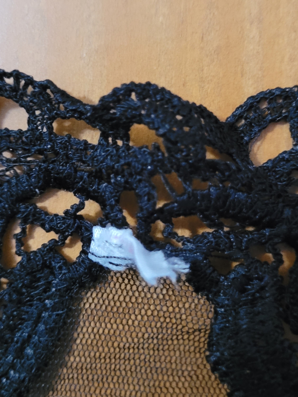 Black Lace Open Front Vest Whimsigoth Witchy Womens M - Picture 5 of 5